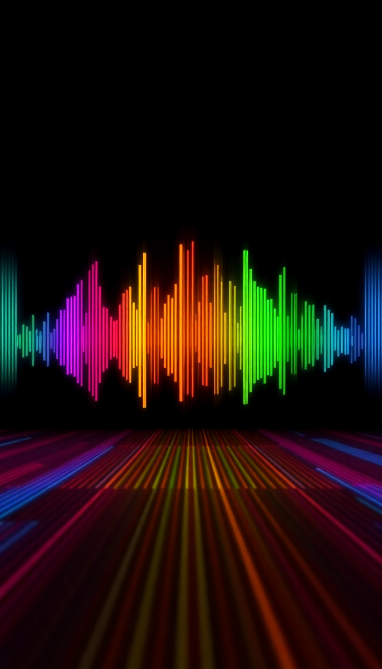 Oceanic Smooth Sound Waves Visualized Wallpaper