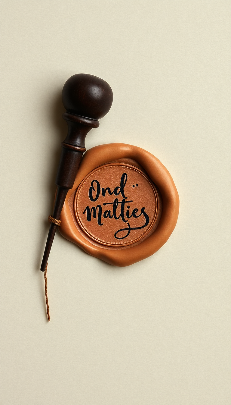 Desert Letter Wax Seal Vintage Aesthetic Wallpaper