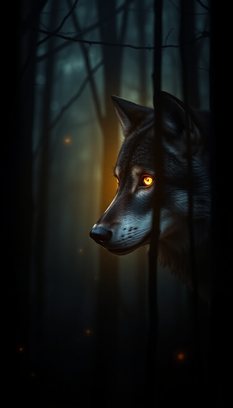 Supreme Eyes Glowing In Dark Digital art Wallpaper