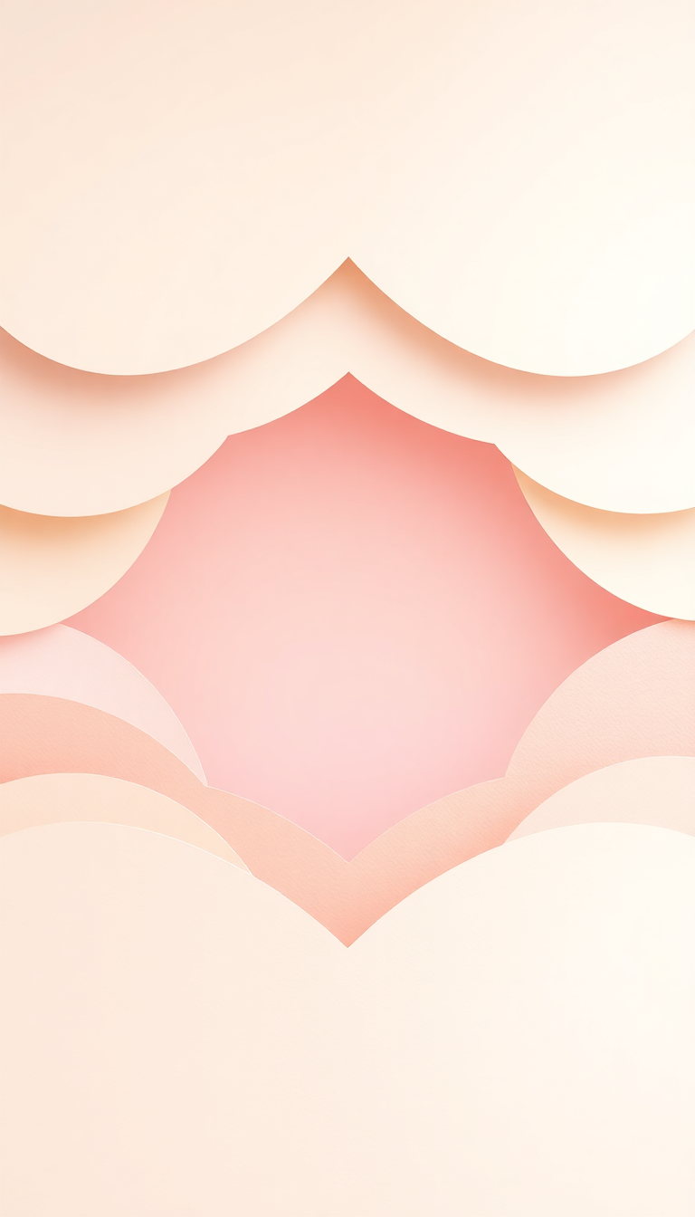 Brilliant Organic Paper Cut Layers Wallpaper