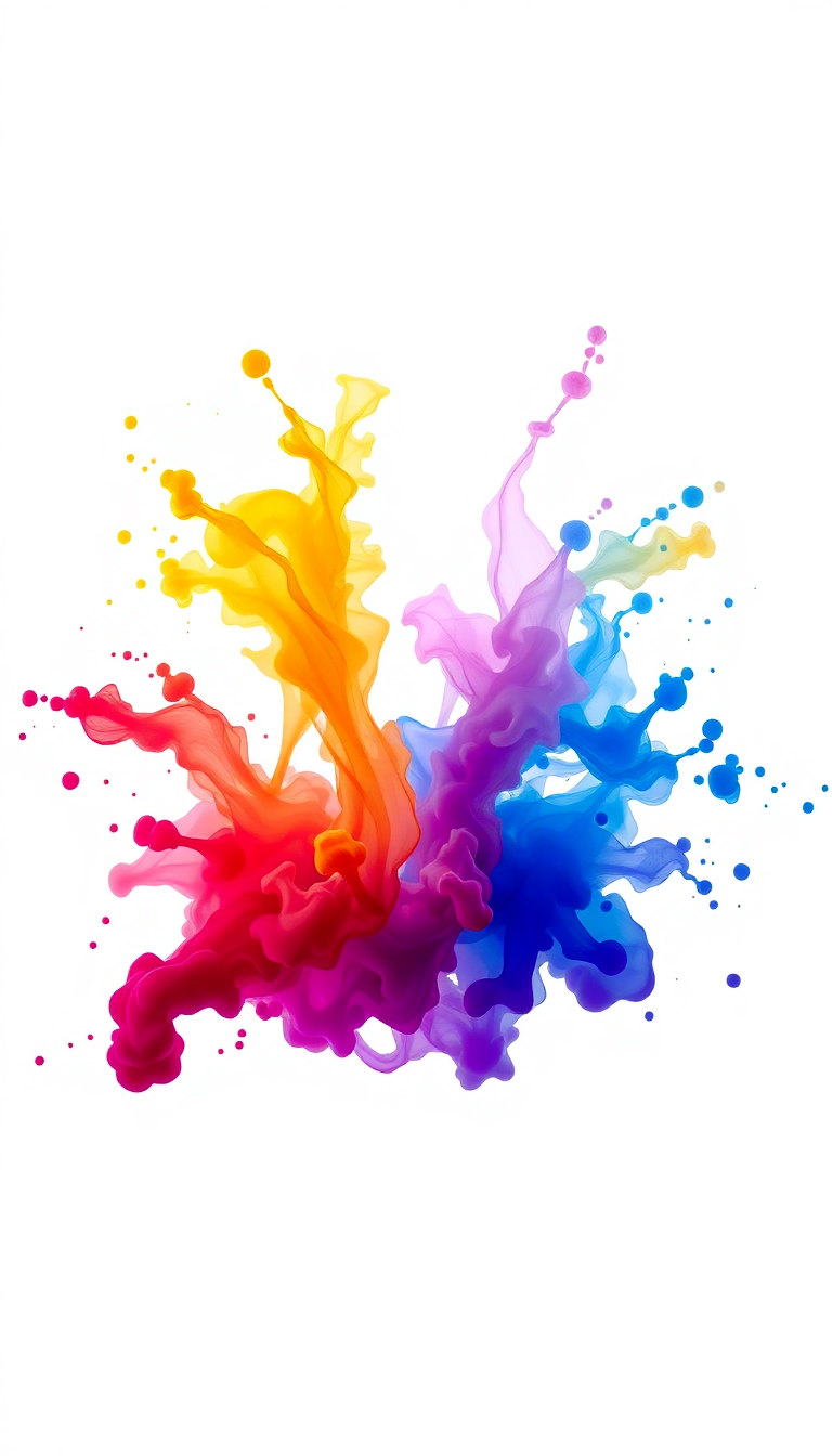 Nordic Ink Water Frame Digital art Wallpaper