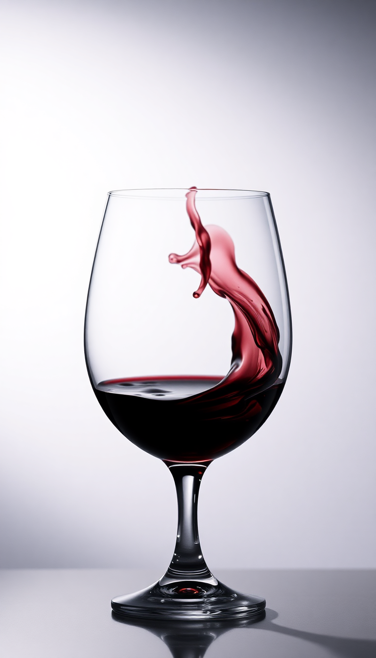 Smooth Crisp Wine Glass Swirl Wallpaper