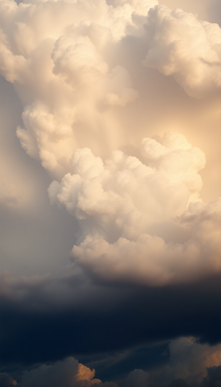 Alluring Sky Bubble Dramatic Clouds Photorealistic Wallpaper