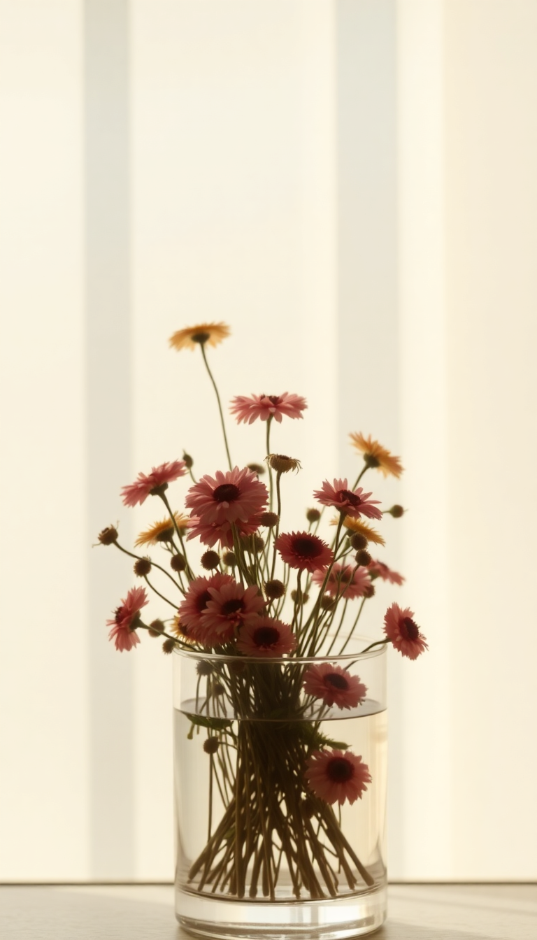 Dried Flowers In Oceanic HD Wallpaper