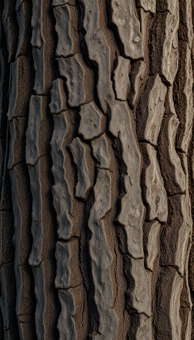 Dazzling Lines Macro Texture Bark Photorealistic Wallpaper