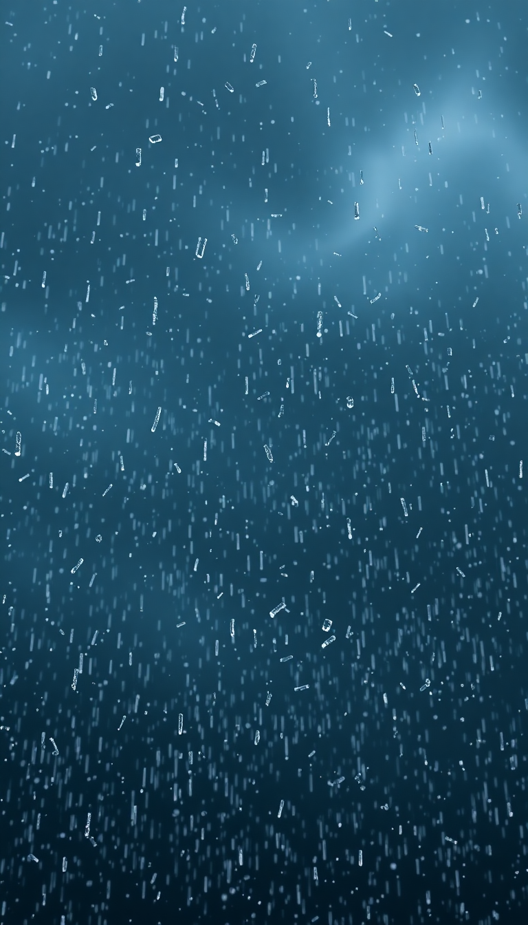 Hailstorm Dramatic Ice Falling Dark Photorealistic Wallpaper