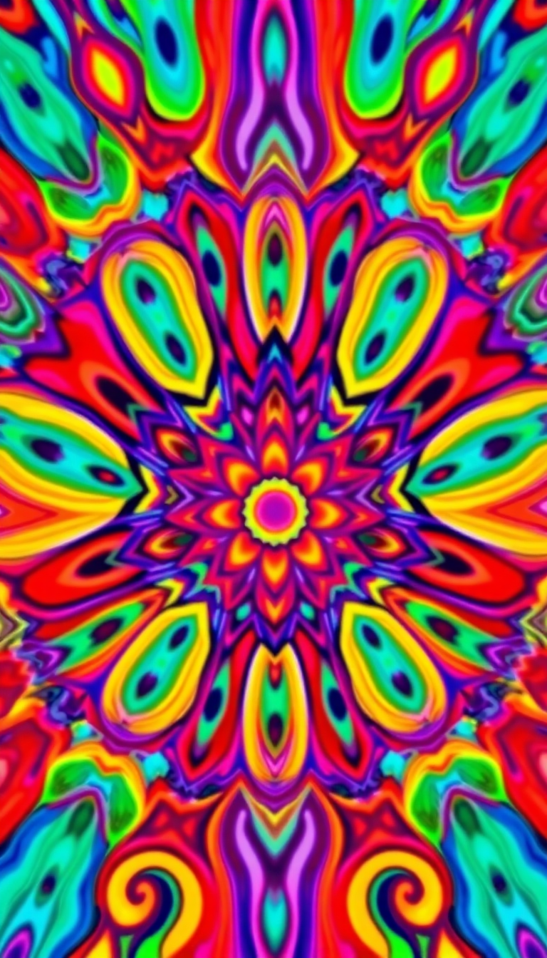 Psychedelic 60s Pattern Sonic HD Wallpaper