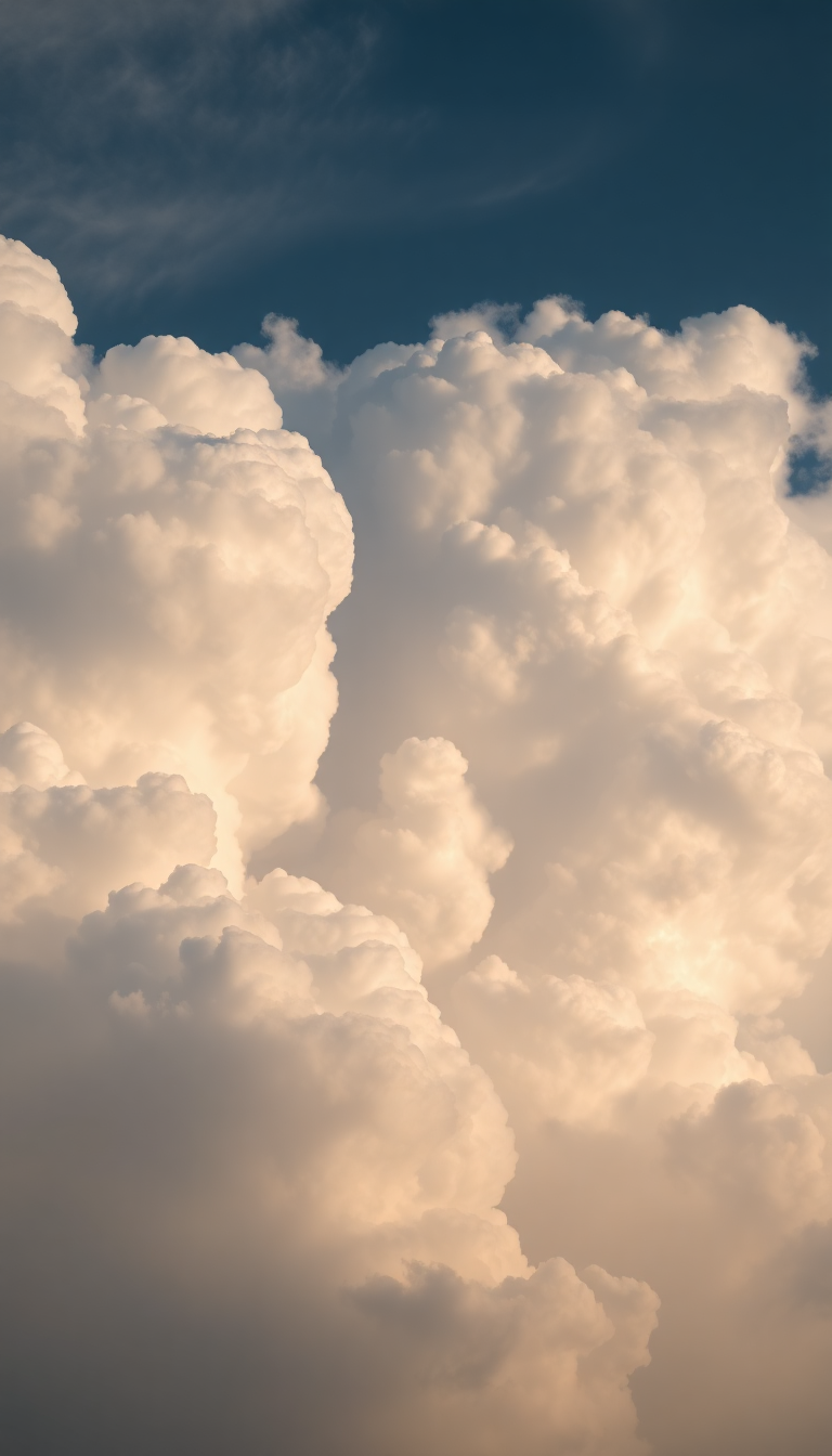 Minimalist Clouds Dramatic Bubble Sky Storm Wallpaper