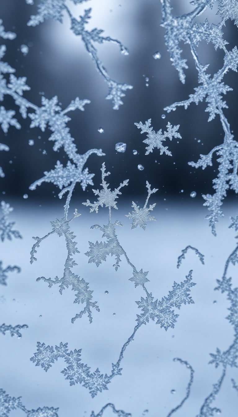 Window Macro Ice Crystals Nature New Wallpaper