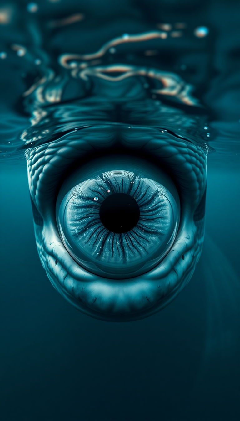 Abstract Eye Closeup Deep Intelligent Photorealistic Wallpaper