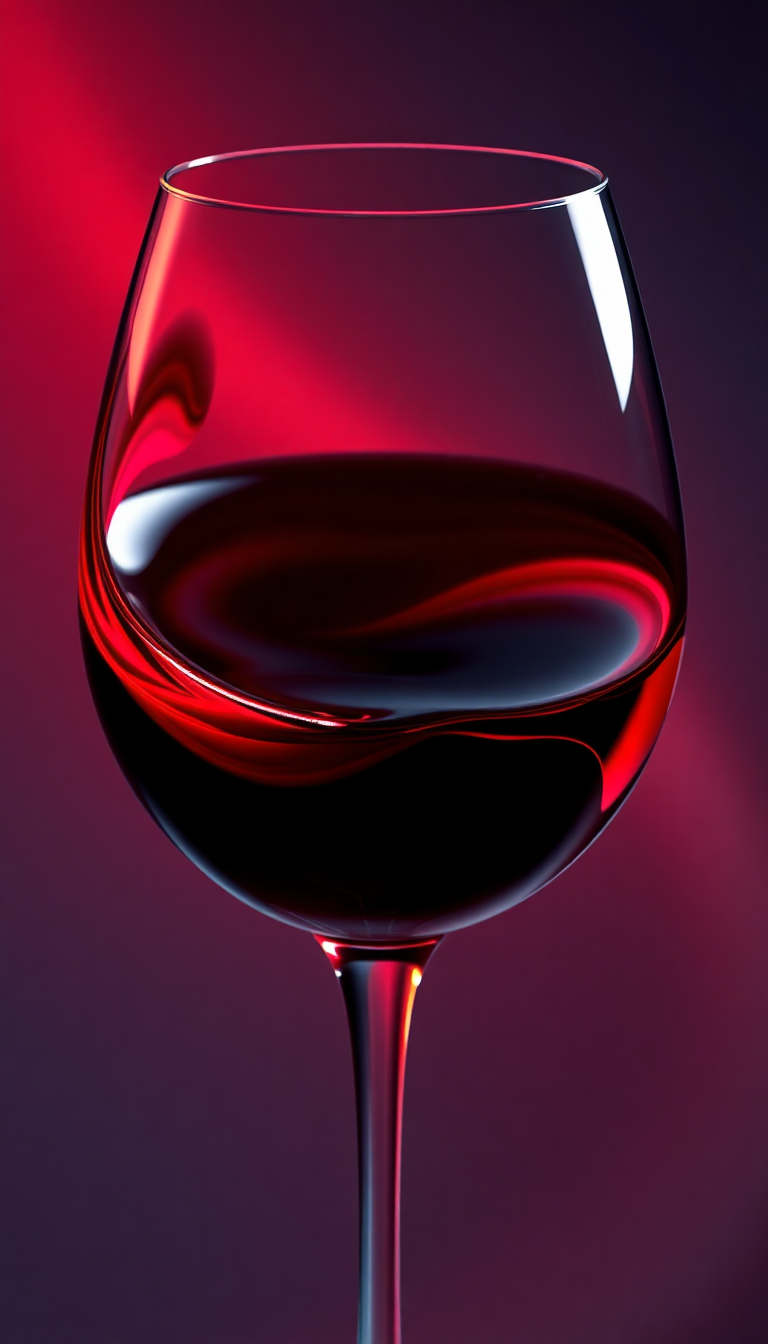 Burgundy Liquid Dramatic Light Aesthetic Remix Wallpaper