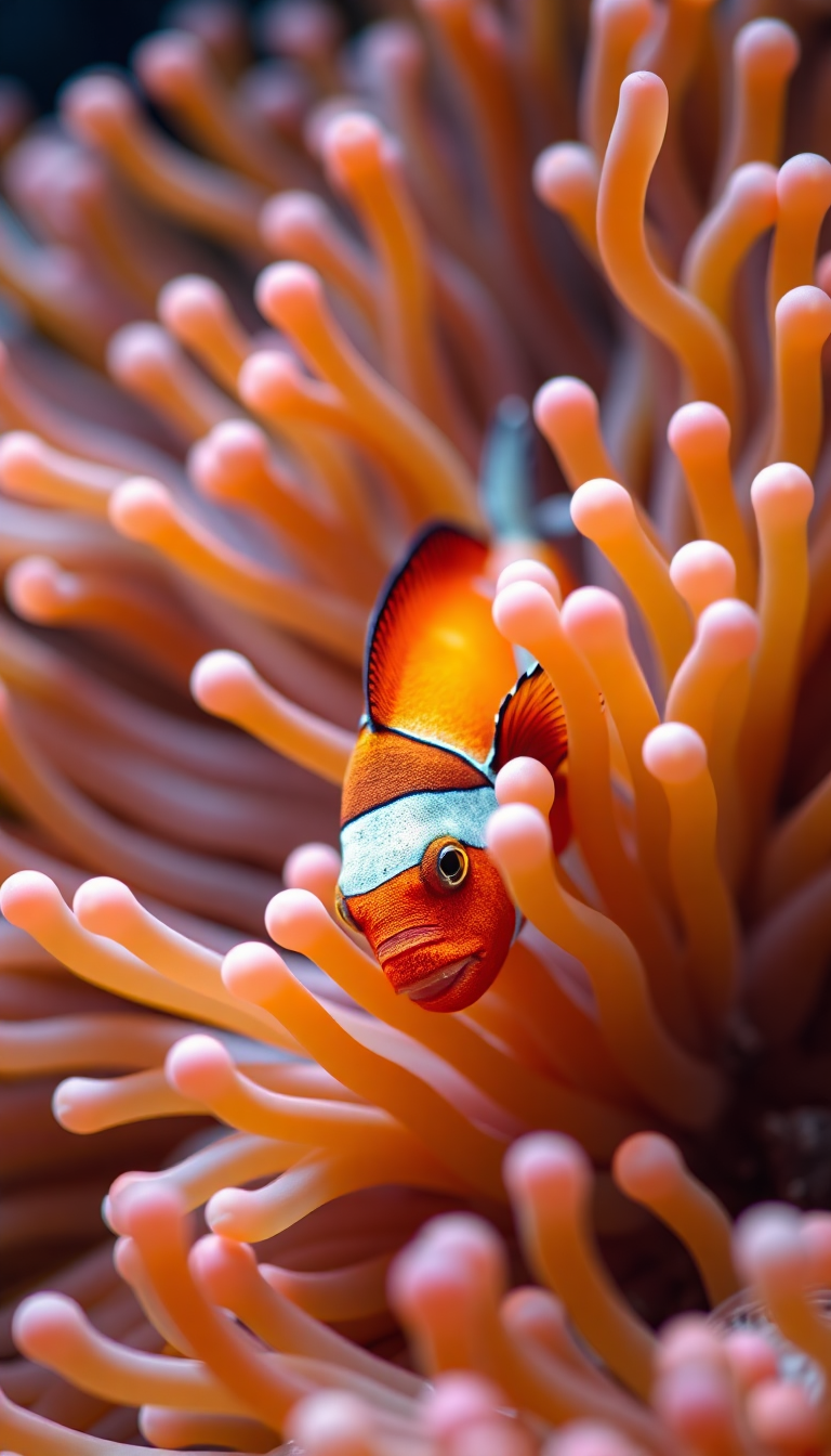 Clownfish Macro Vibrant Colors Nature Ultra HD Wallpaper