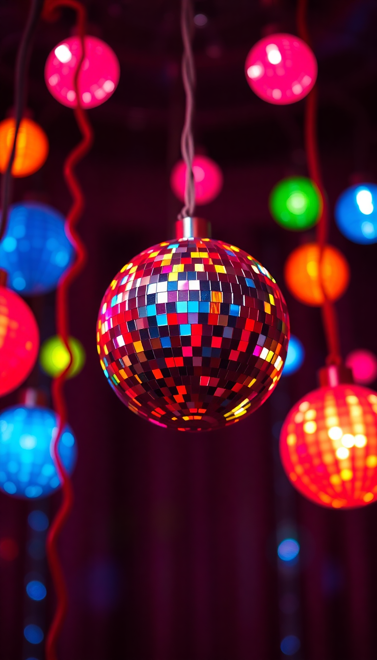 Ball Lights Colorful Funky Aesthetic Pro Wallpaper