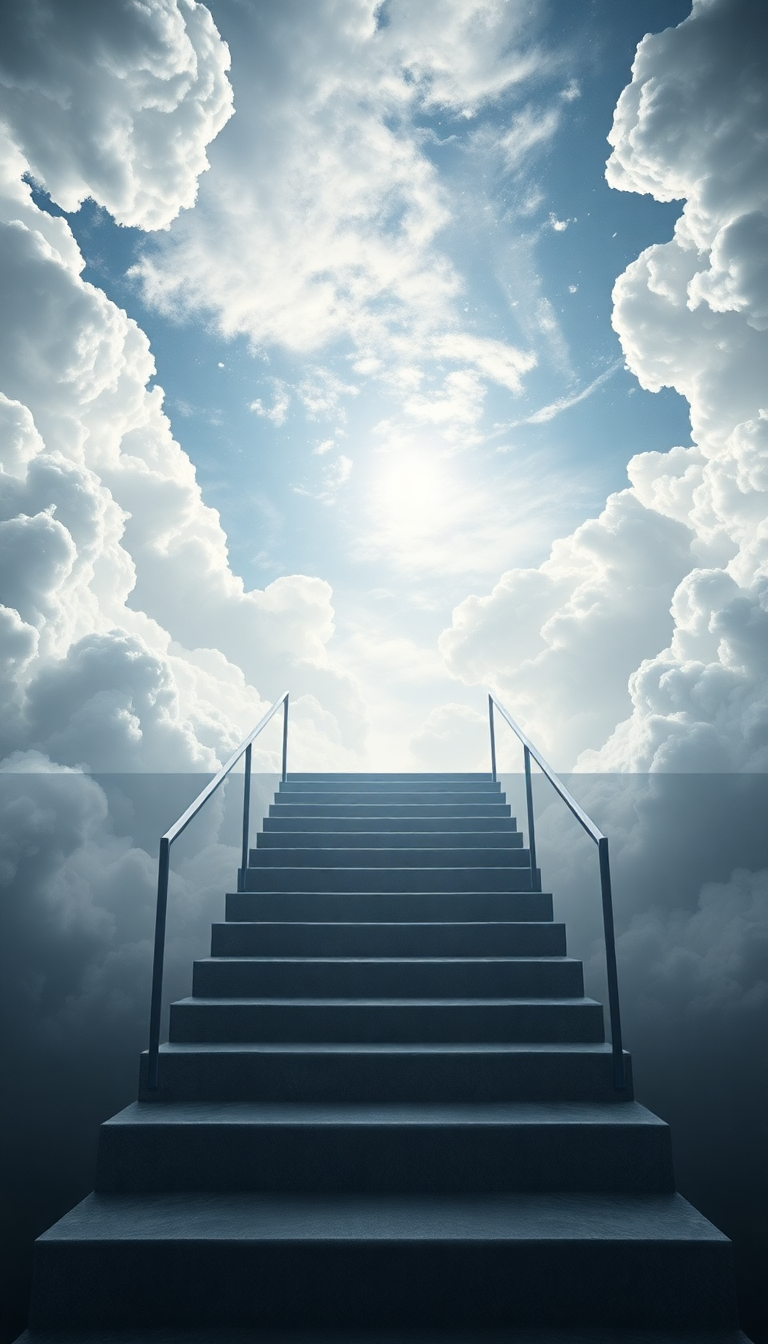 Primal Opulent Stairs To Nowhere Wallpaper