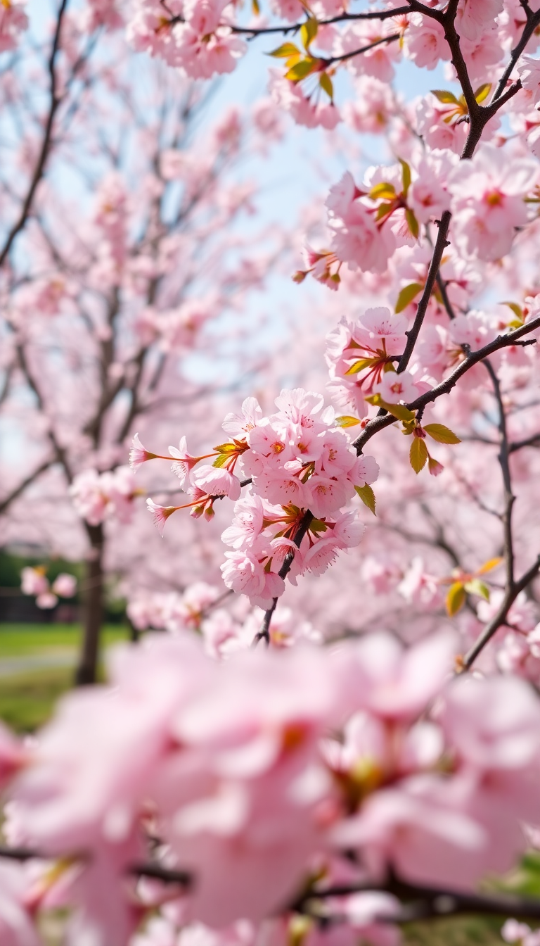 Frozen Blossoms Japan Peak Bloom Pink Wallpaper