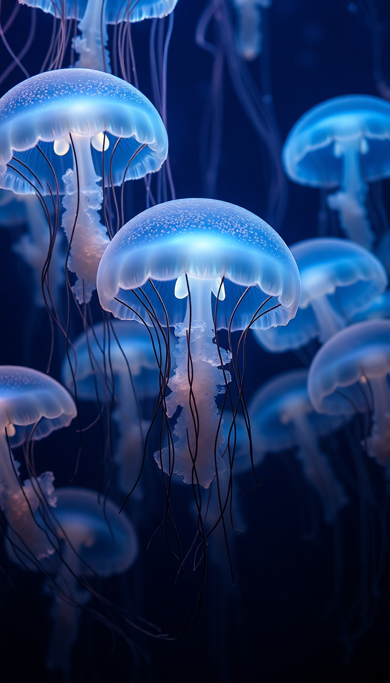 School Of Jellyfish Baroque HD Wallpaper