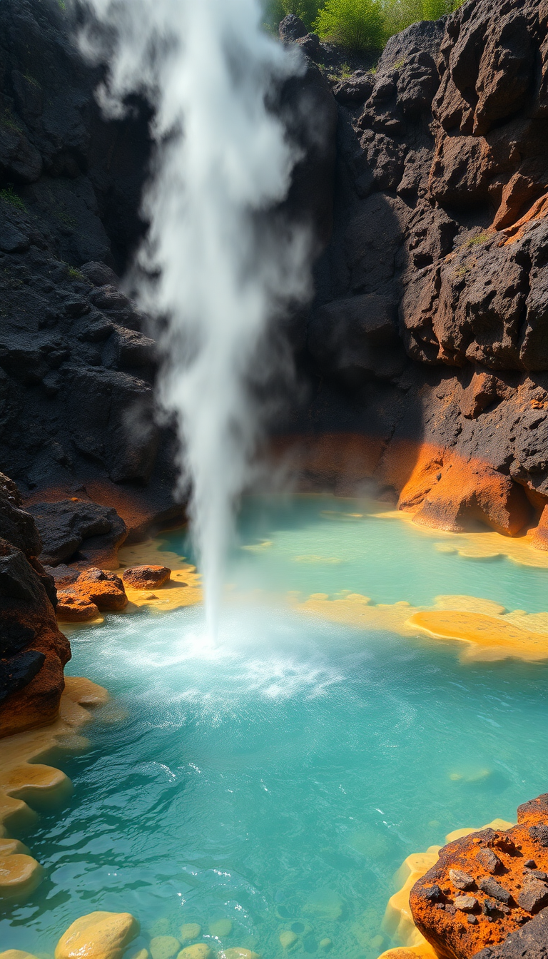 Nature Urban Volcanic Hot Springs Wallpaper