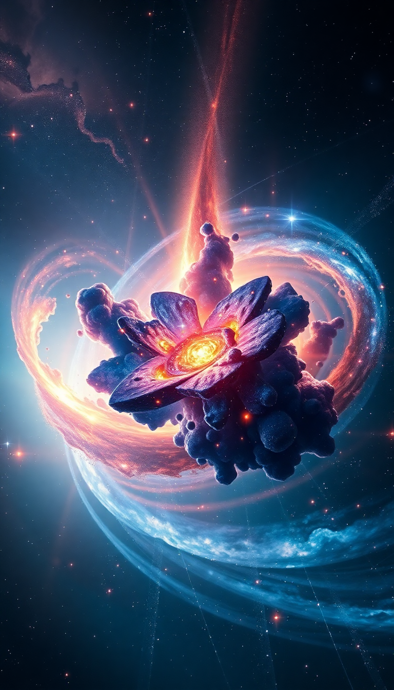 Digital art Glossy Galaxies Creating New Wallpaper