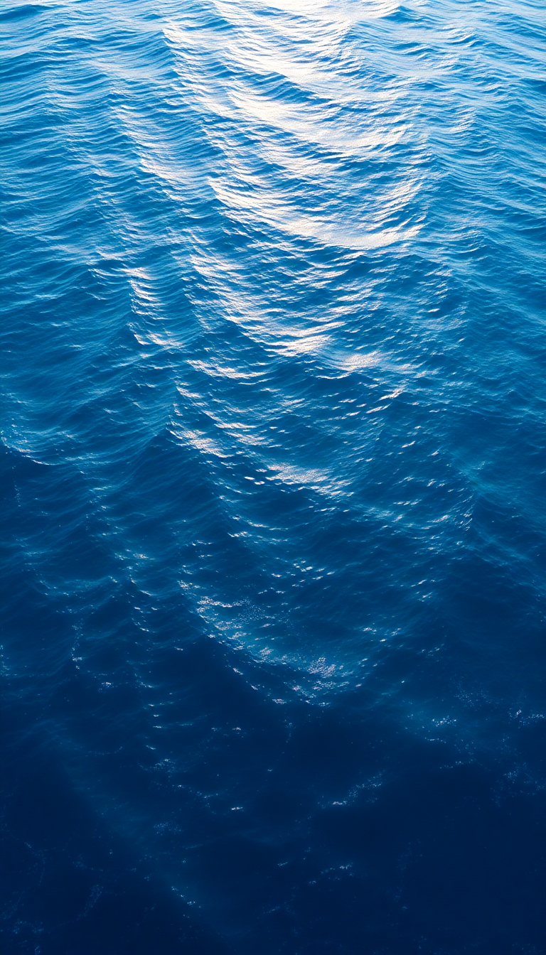 Celestial Waves Aerial View Pattern Photorealistic Wallpaper