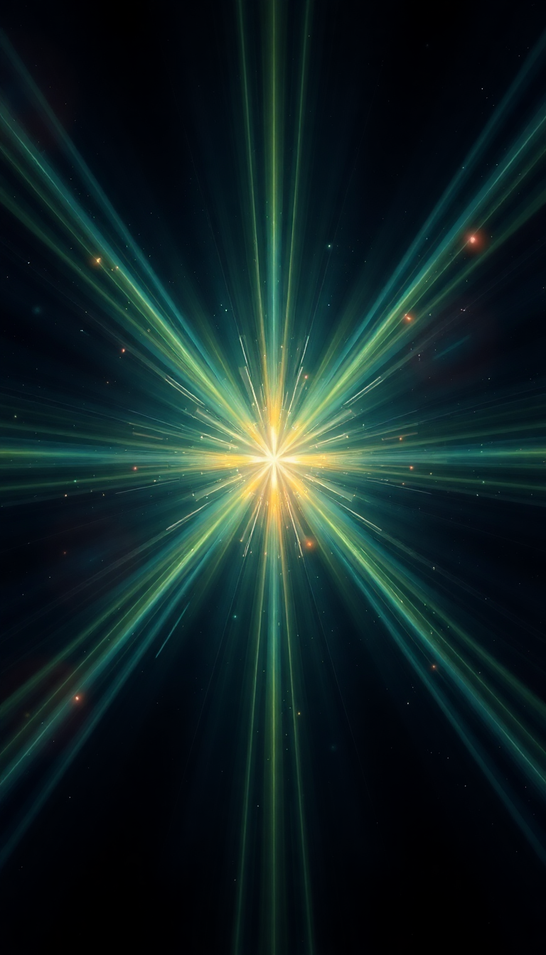 Pulsar Star Emitting Beams Light Digital art HQ Wallpaper