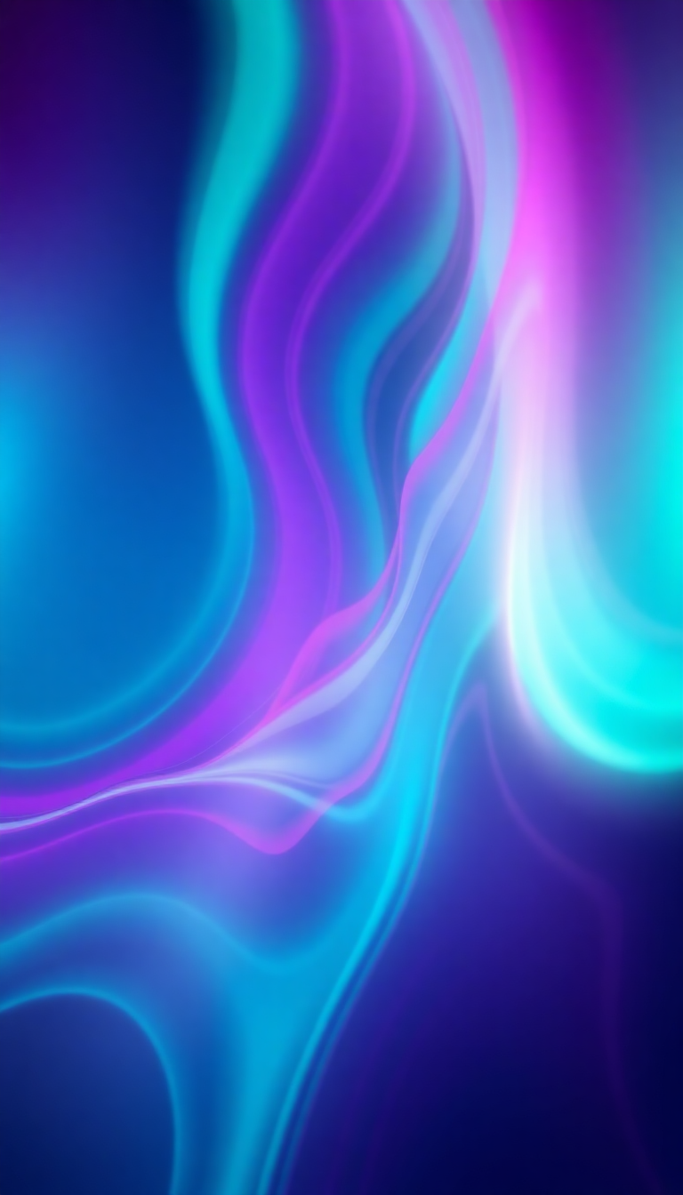 Dramatic Abstracted Flowing Ribbons Color Wallpaper