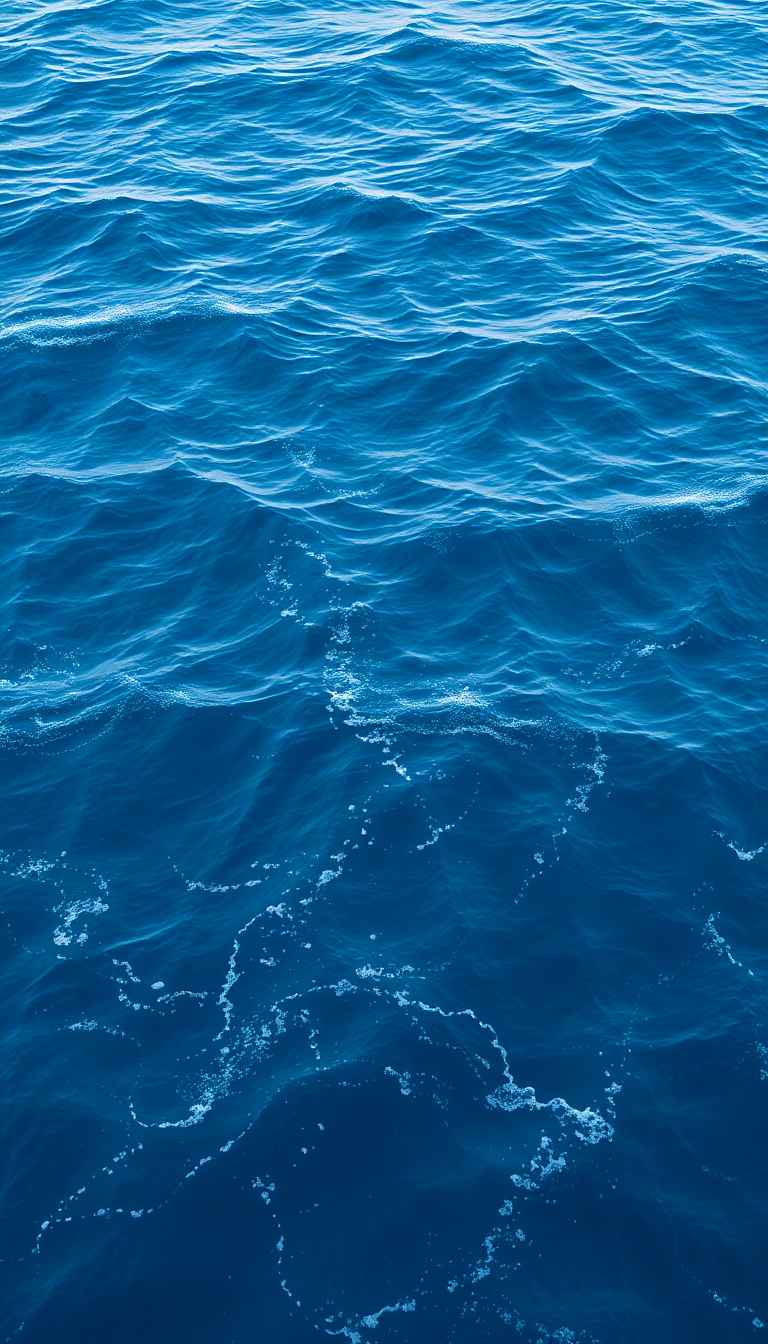 Ocean Waves Aerial View Pattern Texture Photorealistic Ultra HD Wallpaper