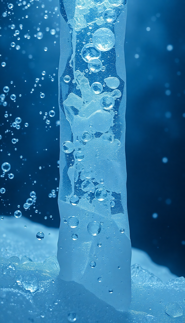 Warm Trapped Bubbles Frozen Texture Photorealistic Wallpaper