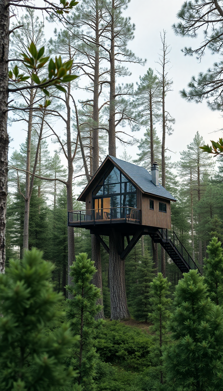 Treehouse Luxury Modern Zen HD Wallpaper