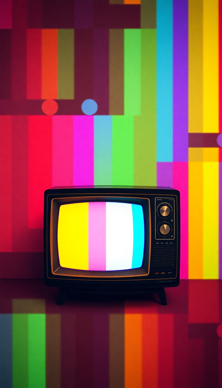 Alpine Noise Colorful Static Television Digital art Wallpaper
