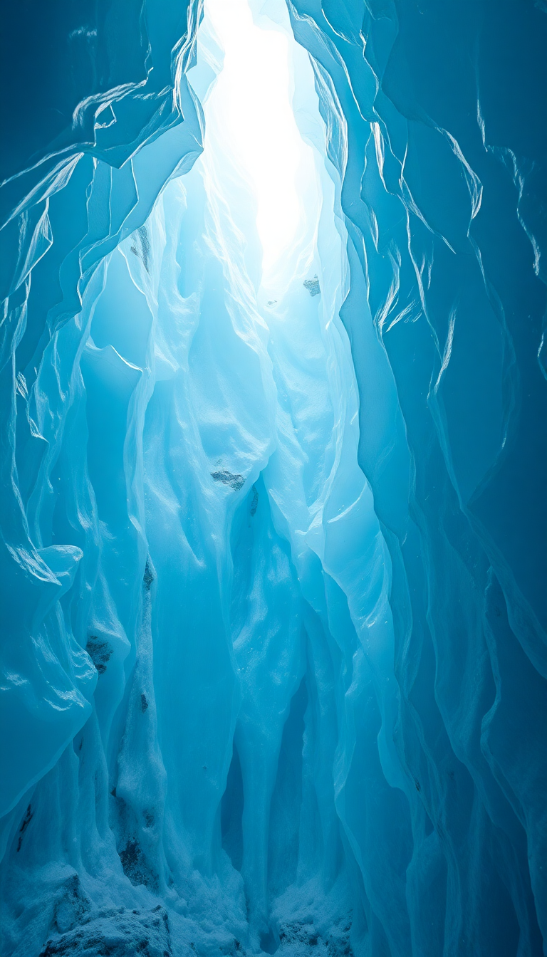 Sacred Primal Glacial Ice Cave Wallpaper