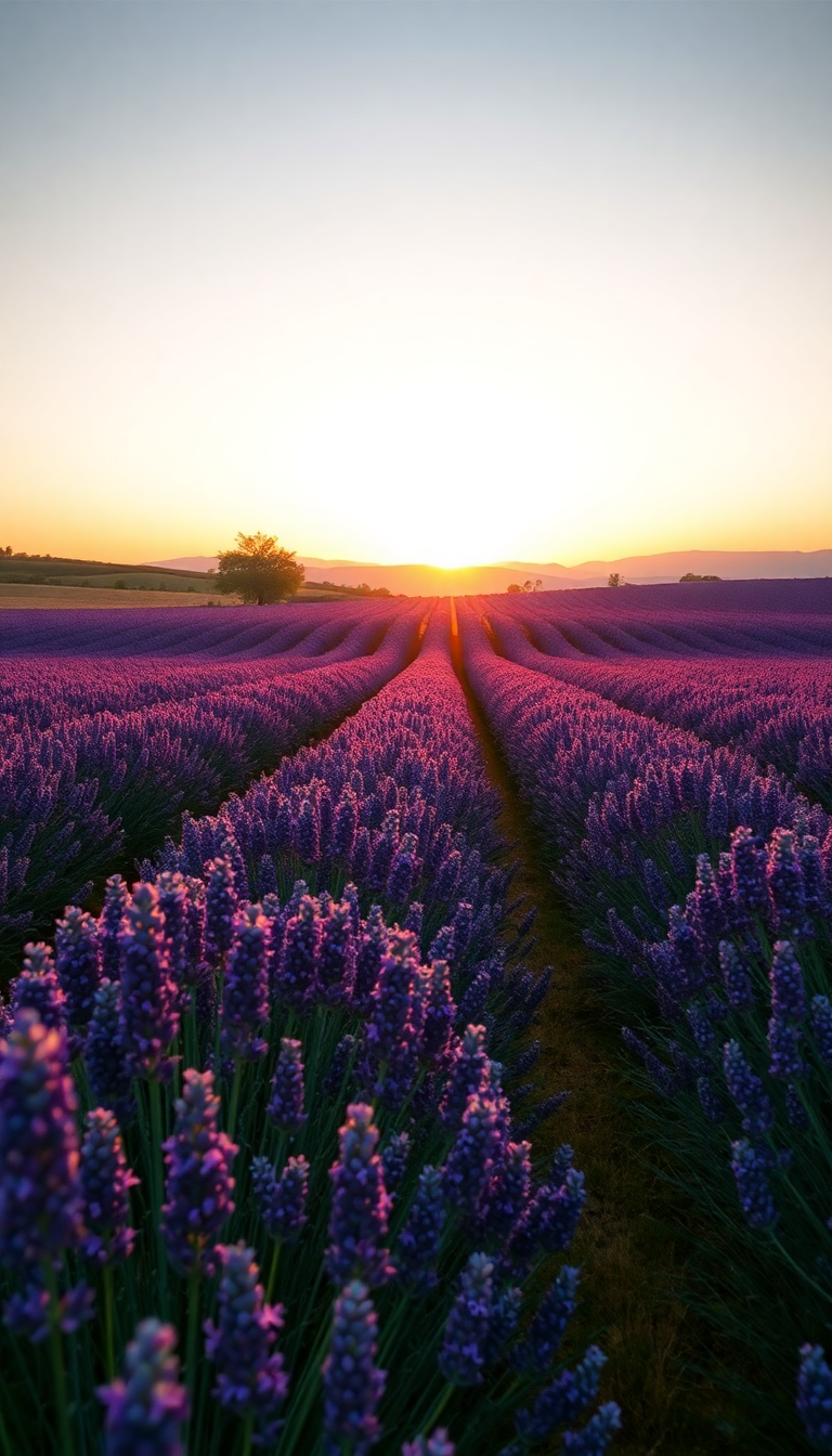 Nature Epic Lavender Fields Provence Wallpaper