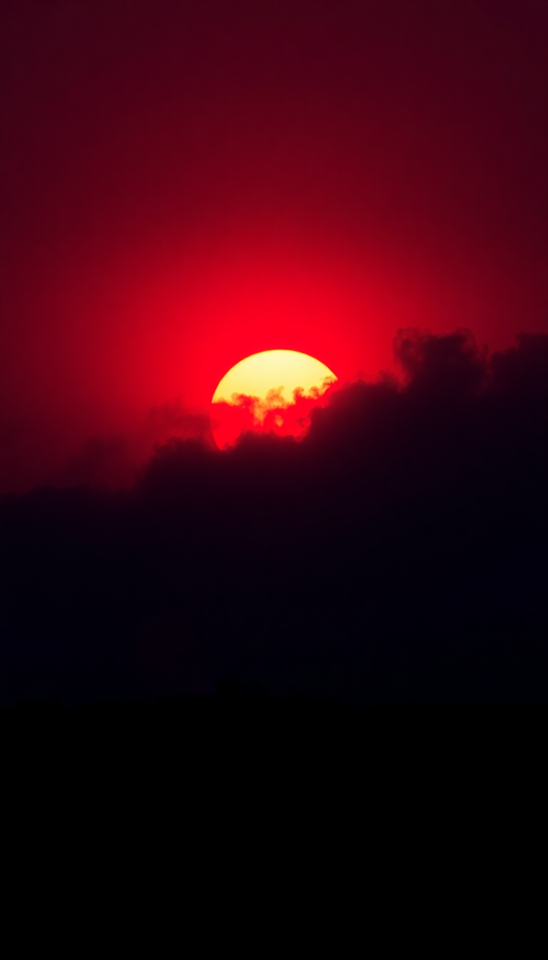 Nature Mystic Sunset After Wildfire Wallpaper