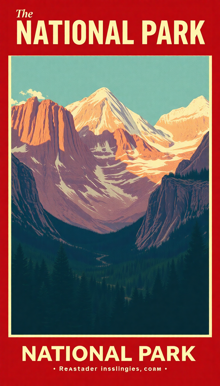 Intense Urban Vintage Travel Poster Wallpaper