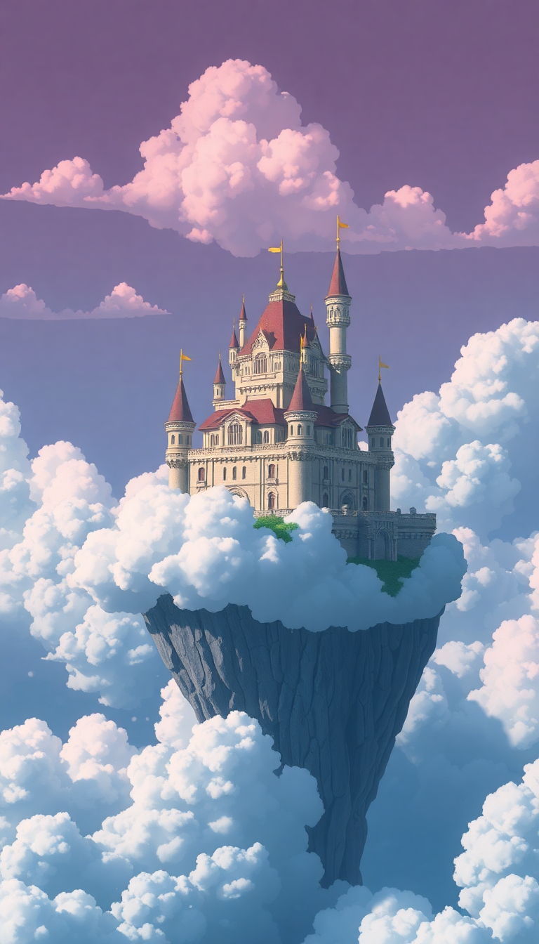 Anime Arctic Ghibli Style Floating Wallpaper