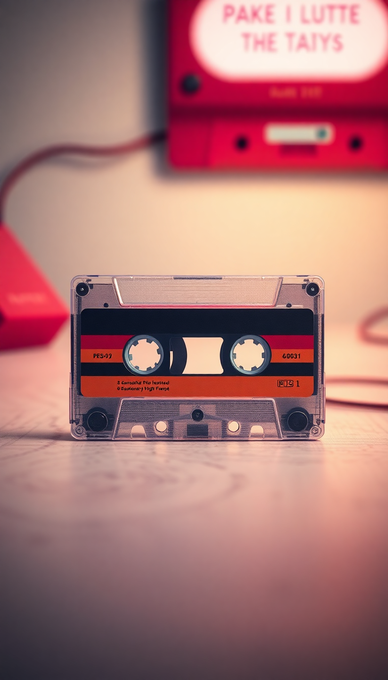 Cassette Tape Mixtape Retro Music Photorealistic Wallpaper