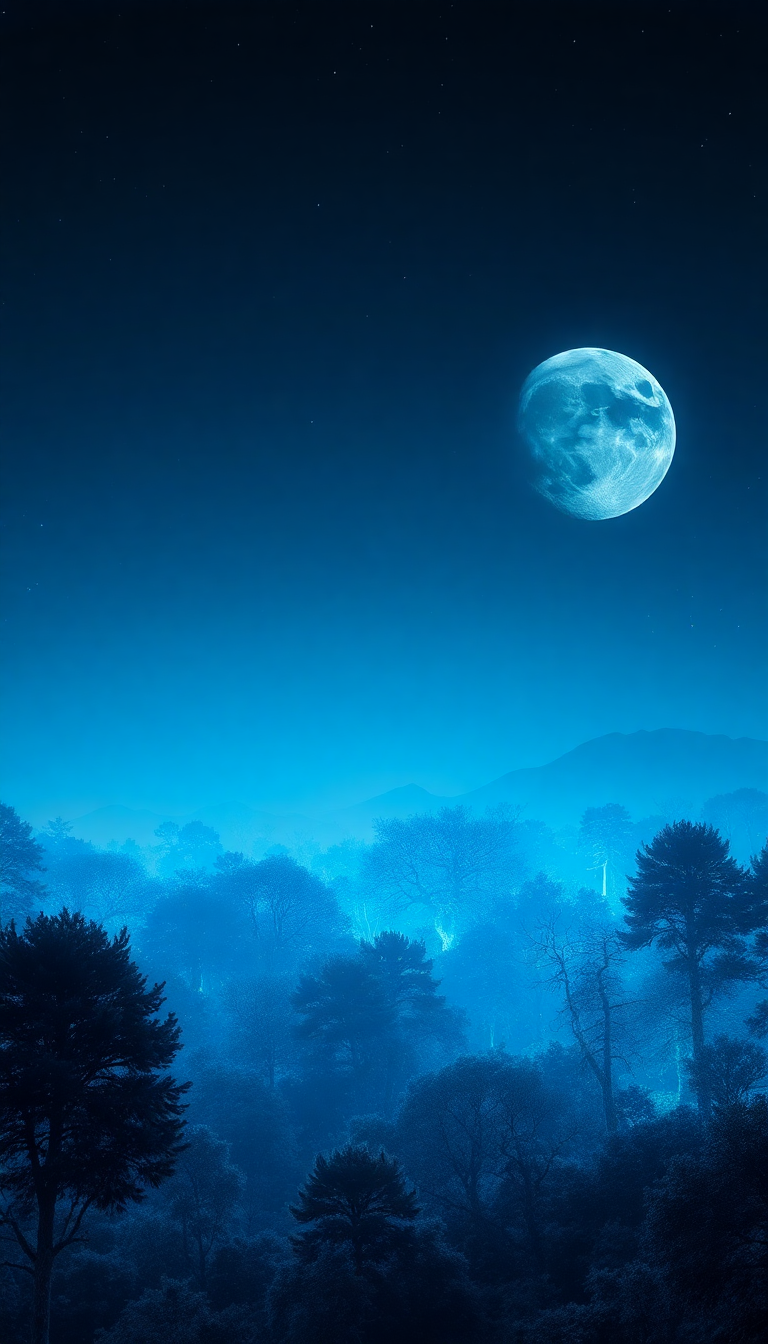 Bioluminescent Alien Forest Dreamy HD Wallpaper