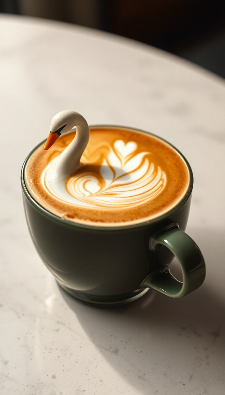 Organic Eastern Perfect Latte Art Wallpaper