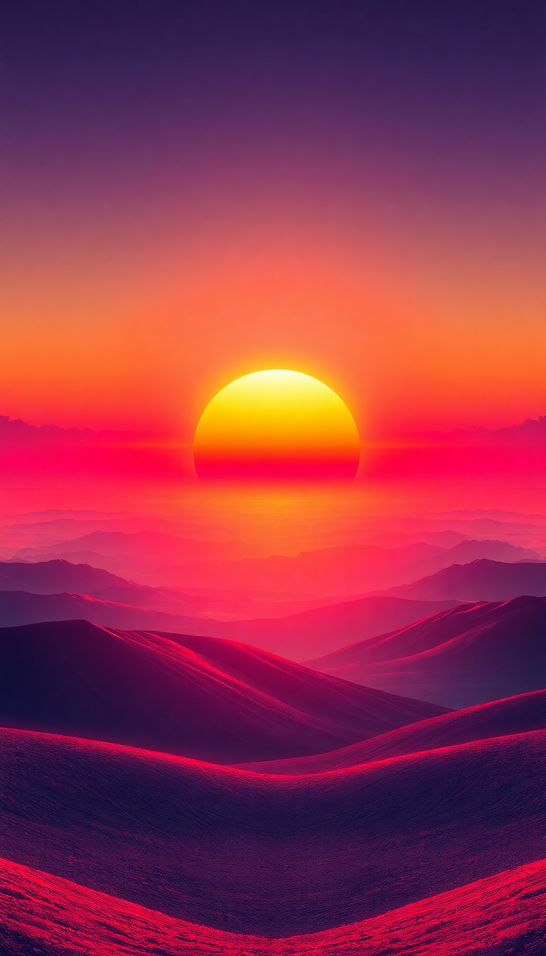 Eternal Sunrise Three Suns Different Digital art Wallpaper