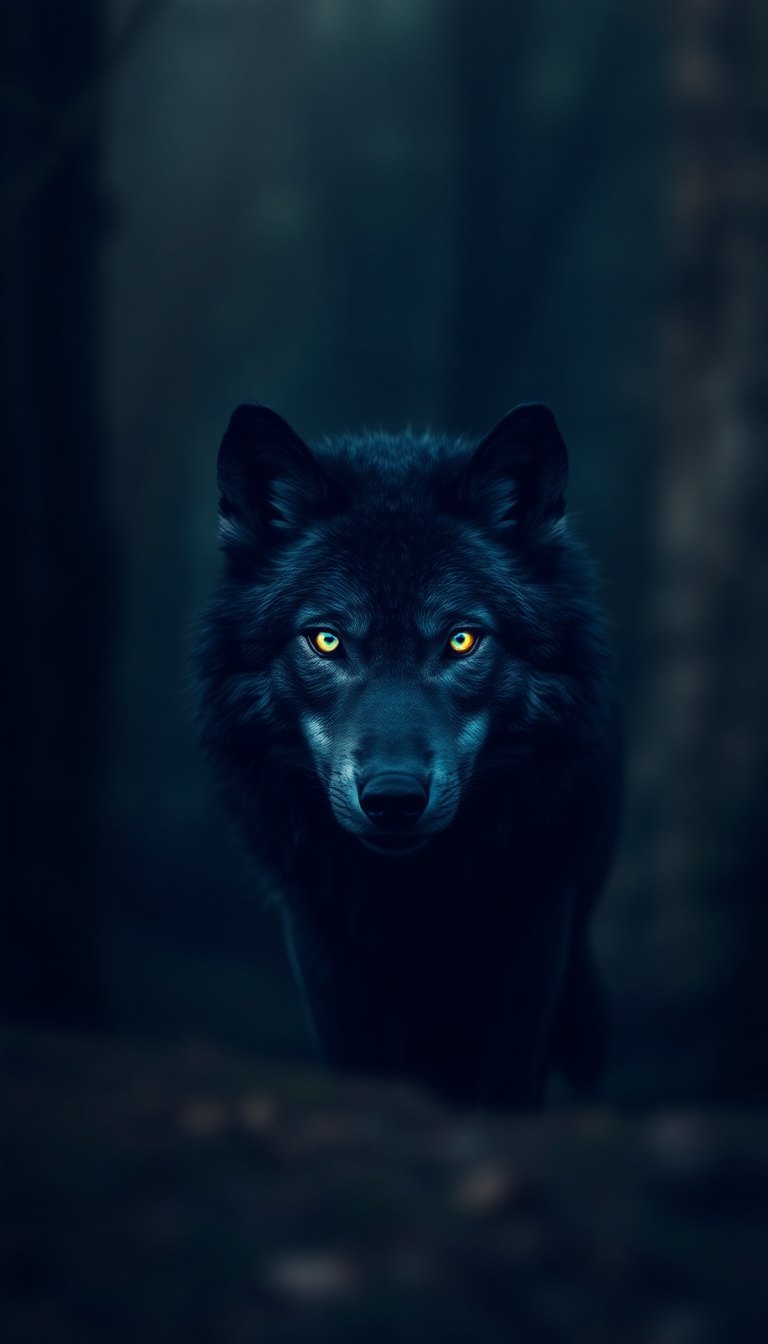 Wolf Eyes Glowing Romantic HD Wallpaper