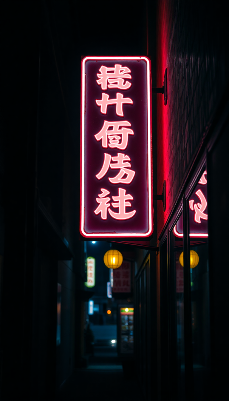 Ultimate Alley Dark Flickering Sign Aesthetic Wallpaper