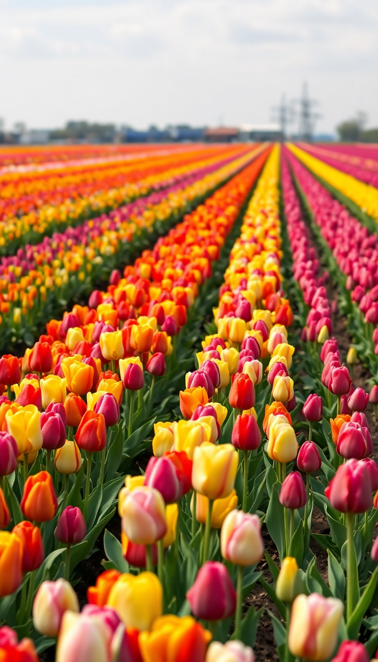 Forest Colors Of Rows Field Photorealistic Wallpaper