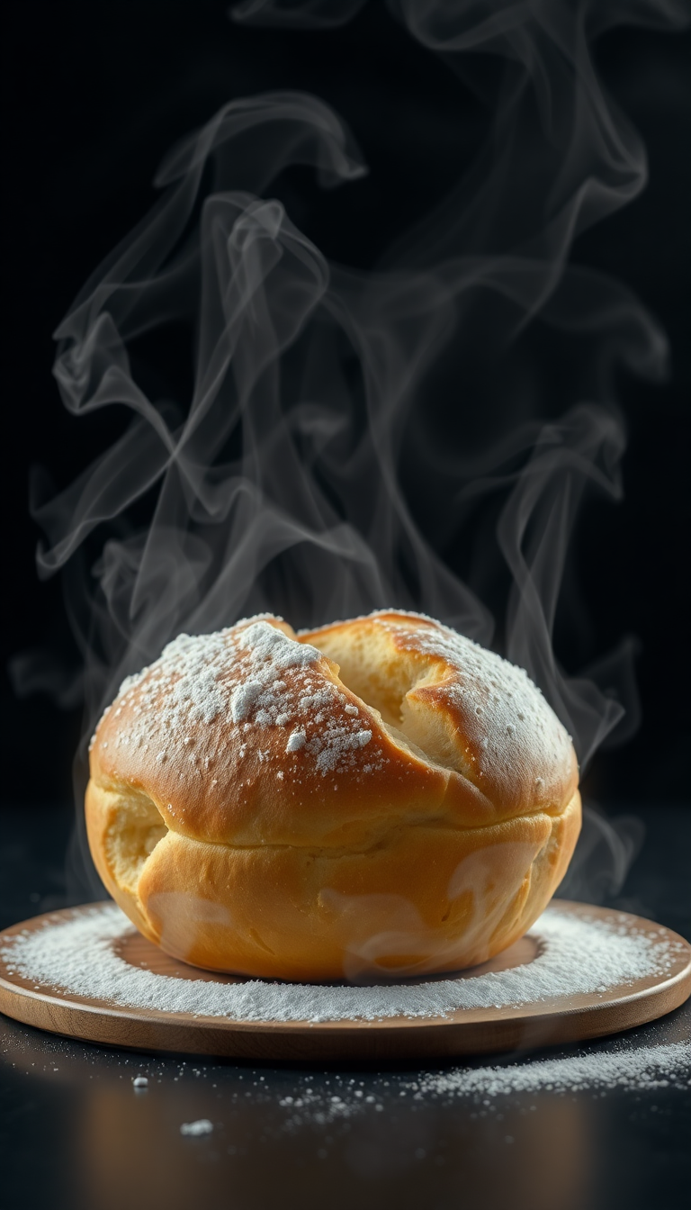 Photorealistic Crystal Fresh Baked Steam Wallpaper