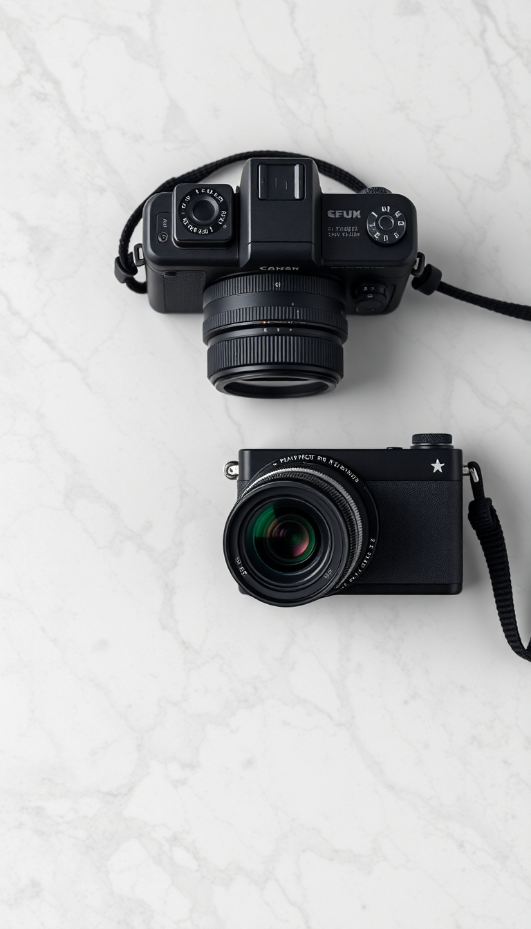 Camera Marble Flatlay Aesthetic Aesthetic Fresh Wallpaper