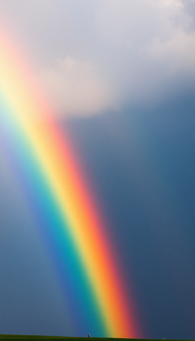 Rainbow After Storm Double Rainbow Photorealistic Wallpaper