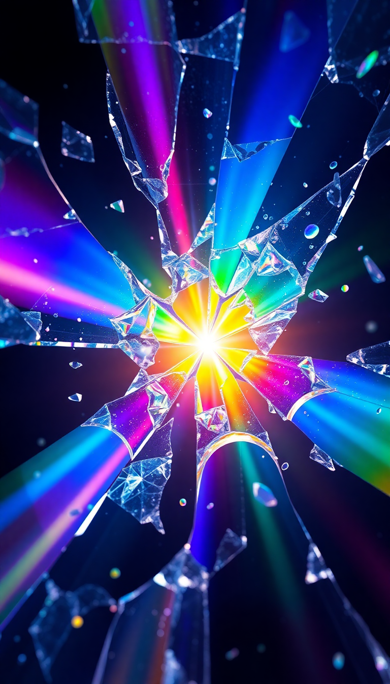 Shattered Glass Prism Supreme HD Wallpaper