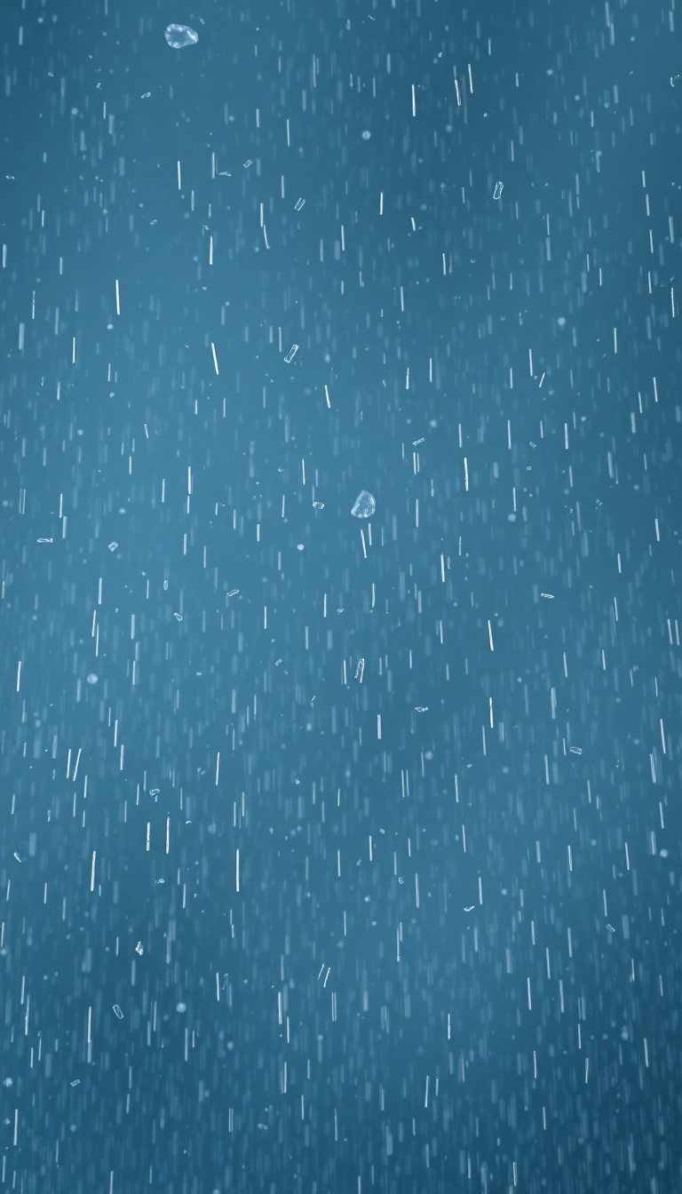 Hailstorm Dramatic Ice Falling Dark Sky Photorealistic Enhanced Wallpaper