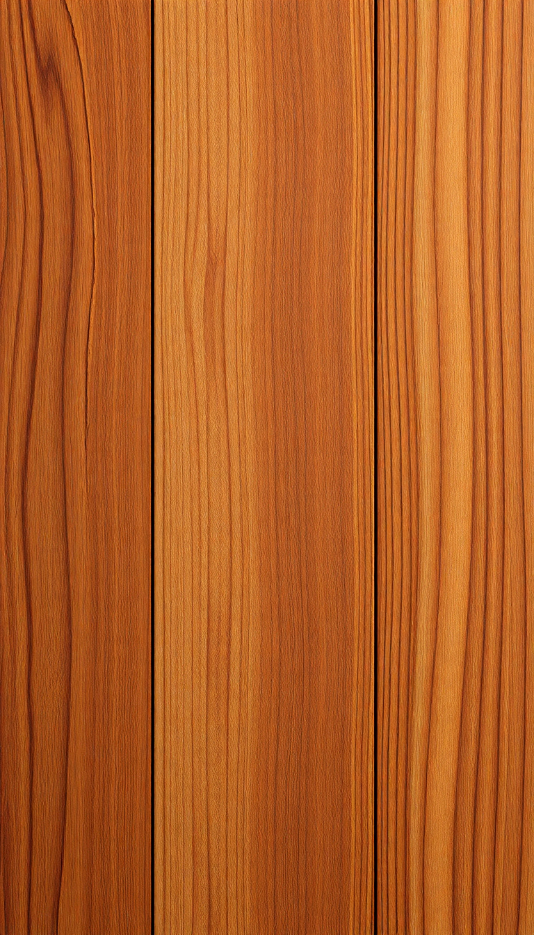 Modern Deep Wood Grain Polished Wallpaper