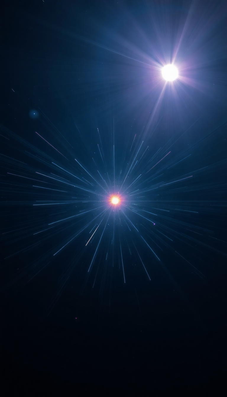 Vintage Pulsar Star Emitting Beams Light Wallpaper