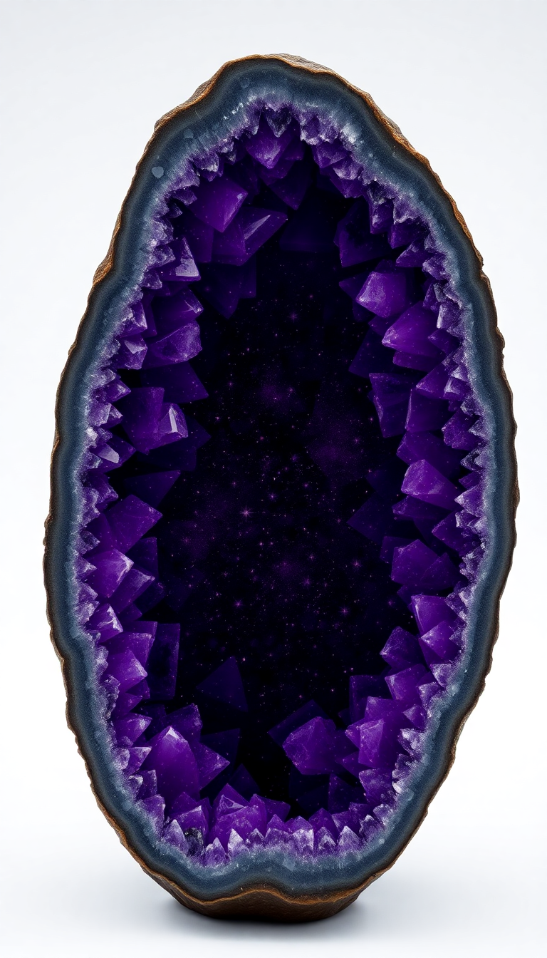 Ethereal Interior Purple Amethyst Sparkle Wallpaper