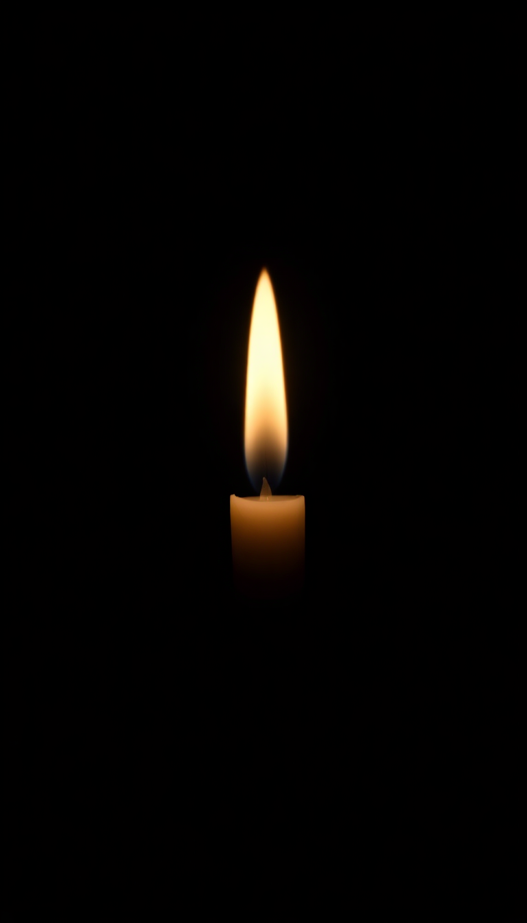 Candle Flame Complete Darkness Dark Mega Wallpaper